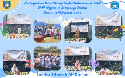 Peringatan Isra Mikraj Tahun 2025 SMP Negeri 1 Simpang Teritip